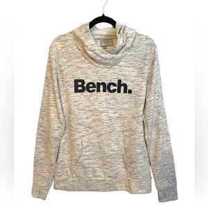 Bench Twist Neck Fitted Hoodie Heathered  Gray Ladies XLg